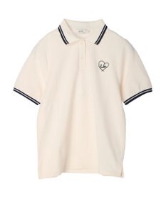 earth music&ecology ハートロゴ刺繍ポロ