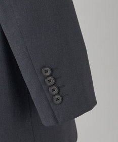 GOTAIRIKU オールシーズン対応【御幸毛織】WOOL×SOLOTEX ストレッチスーツ（グレー無地）