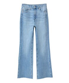 earth music&ecology セルフカットフレアデニムパンツ