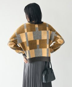 CRAFT STANDARD BOUTIQUE 洗える/チェック柄ニットプルオーバー