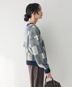 CRAFT STANDARD BOUTIQUE 洗える/チェック柄ニットプルオーバー