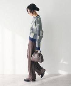 CRAFT STANDARD BOUTIQUE 洗える/チェック柄ニットプルオーバー