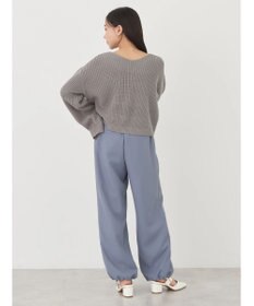 earth music&ecology 裾ドロストパラシュートパンツ