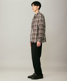 UNFILO MENS リネンライク イージーテーパード