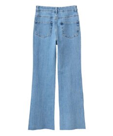 earth music&ecology セルフカットフレアデニムパンツ