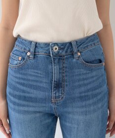 earth music&ecology セルフカットフレアデニムパンツ