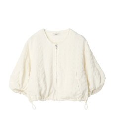 earth music&ecology シャーリングタックスリーブブルゾン