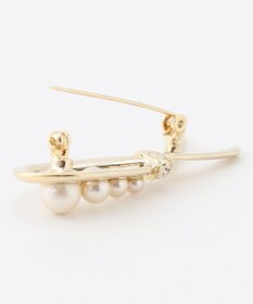 J.PRESS LADIES ハーフリボン ブローチ