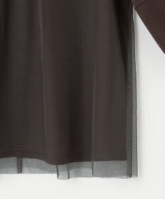 ANY SIS L 【洗える】カットジョーゼットチュール トップス