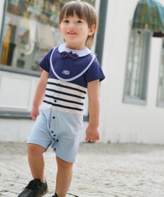 J.PRESS KIDS 【BOX付き】【70㎝】ロンパース&蝶ネクタイスタイ セット