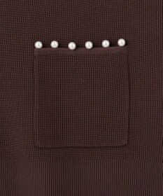 組曲 【洗える・軽量】パールディテールニット ベスト