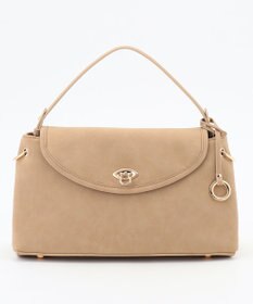 組曲 スエードライク トップハンドルバッグ