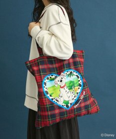 Green Parks １０１匹わんちゃん／チェック柄トートバッグ
