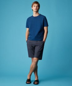 JOSEPH ABBOUD 【オーガニックコットン使用・日本素材】リンクスボーダー Tシャツ