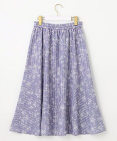 ANY SIS 【洗える】ラインフラワーストライプ スカート