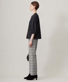 ICB T/Rグレンチェック　セミフレアパンツ