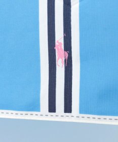 MOONBAT POLO RALPH LAUREN (ポロ ラルフローレン)折りたたみ傘 ワンポイント ストライプ 75デニール 日本製