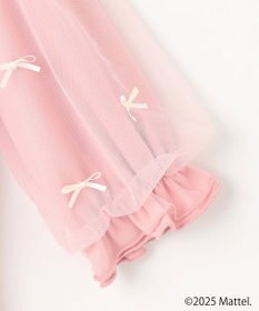 ANY KIDS 【Barbie(TM)】リボン 七分袖Tシャツ