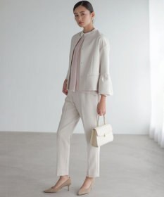 組曲 S 【KUMIKYOKU NAVY】コンフォータブルドレープ フレアスリーブジャケット