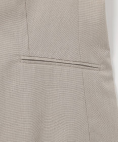 J.PRESS LADIES 【洗える・撥水・防汚】コットンFITTYシャーク ノーカラー ジャケット