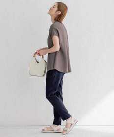 23区 【洗える】レーヨンポリエステルストレッチ フレア ニット