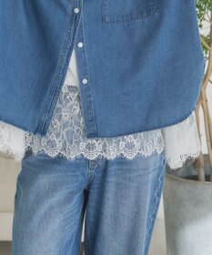 WEGO 【ANGIE VINTAGE】裾レースドッキングロンT