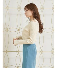 earth music&ecology ＳＥＴ２点ショートカーディガン＋レイヤードタンク