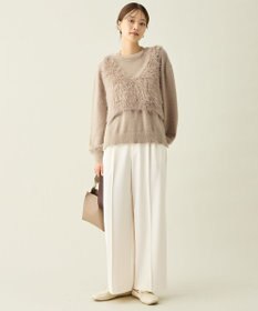 ANY ロングシャギーニットベスト