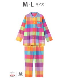 WACOAL パジャマ 【AVOCA×ワコール】 長袖 長ズボン 綿100%(本体) レディース BDX740 /ワコール