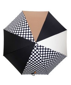 +RING レディース向け プラスリング 長傘 60cm BLK/BGE T1346