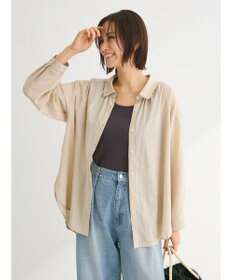 Green Parks インド綿 ボイルゆったりシャツ