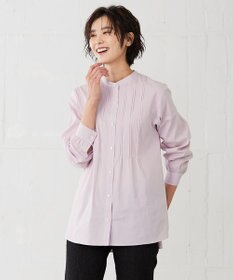 J.PRESS LADIES 【洗える】 BEZ VEGA ピンタック ストライプ ブラウス