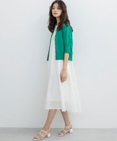 組曲 L ドライタッチ 5分袖カーディガン