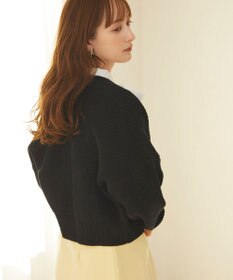 Feroux 【洗える】パール付き カーディガン