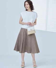 組曲 L 【WEB限定】コンシャスジャージーフレンチスリーブカットソー