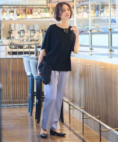 自由区 【好評につき新色追加・9色展開・洗える・XSサイズあり】クレープストレッチドルマン ニット