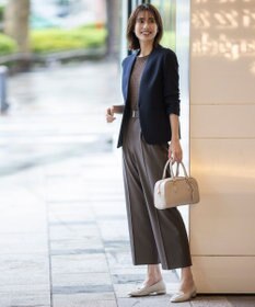 ANY SIS S ウーステッドエステル ワイドパンツ