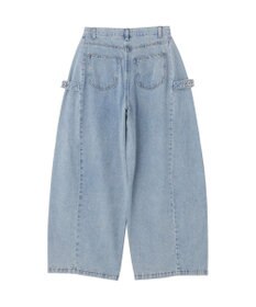 earth music&ecology サイドタックスーパーワイドデニムパンツ
