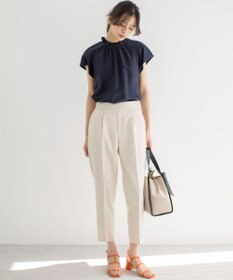 組曲 【ストレッチ・イージーケア】オシャクロス テーパードパンツ