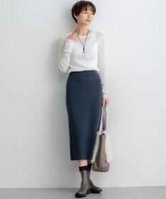 23区 【SLOW/一部店舗限定】シアーリブロンTEE クルーネック カットソー