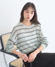 earth music&ecology ボーダーニットプルオーバー