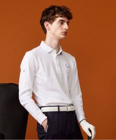 定番人気【MEN】ハニカムカノコ 長袖ポロシャツ / 23区GOLF 