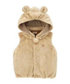 MIKI HOUSE HOT BISCUITS 【ミキハウス】【70-90cm】 マイクロファー ベスト