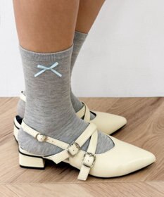WEGO ミニサテンリボン付きソックス