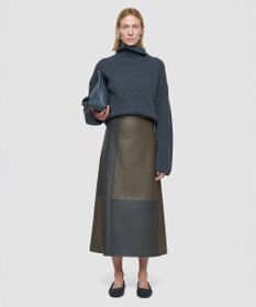 JOSEPH オーバーレイナッパ　レザースカート