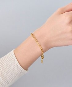 Phoebe 【金属アレルギー対応】チャンキーミックスチェーンブレスレット　ゴールド/サージカルステンレス