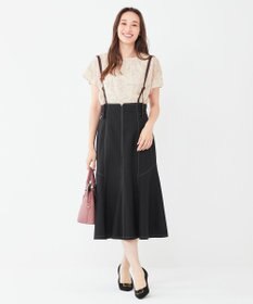 ANY SIS 【洗える】シフォンプリント ブラウス