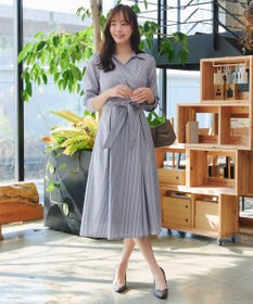 Tiaclasse カシュクールシャツワンピース