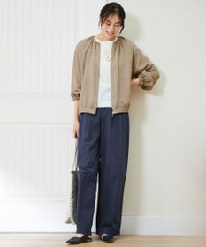 自由区 【洗える】メッシュ ブルゾン