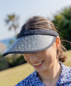 FILA GOLF／marie claire 【marie claire SPORT】花柄UVクリップサンバイザー